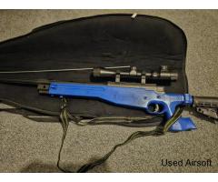 Air Soft beginners rifle with scope