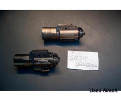 Pistol lights Surefire HX35 FDE and X400 Ultra with Red laser