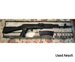 New LCT Stamped Steel LCK74MN Airsoft AEG Rifle w/ Polymer Folding Stock 400fps