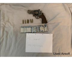 Smith & Wesson M29 3inch 4.5 CO2 Burnished Metal Airgun Revolver