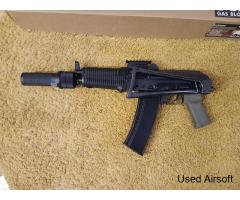 WE aks74un gbb with 3 magazines psb1 short and 5ku red dot ris rail mount. - Image 4