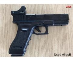 Marui Glock 17 Gen 4 GBB Pistol Black + Red Dot Micro Pro Sight Marui - Image 3