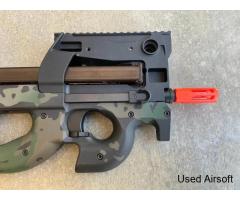 EMG KRYTAC FN Herstal P90 Airsoft AEG Training Rifle w/ Custom Cerakote BLK CAMO - Image 4