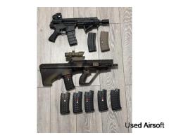 Tokyo Marui AUG and Tokyo marui M4 patriot