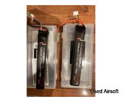 2x 11.1 lipos VP 1450 mAh 25c