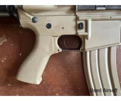 G&G Combat Machine Tan Electric Airsoft Rifle Semi/Auto Rail - Image 3