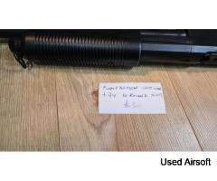 Pump Action Shotgun + 7 x 10 Round Cartridges - Image 4