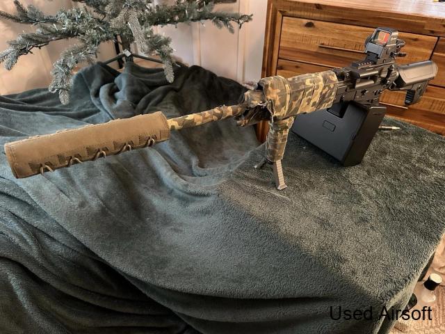 Custom Lmg Custom Krytac LMG HPA Tibohine - Used Airsoft ' The Leading Marketplace ...