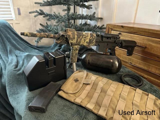 Custom Lmg Custom Krytac LMG HPA Tibohine - Used Airsoft ' The Leading Marketplace ...