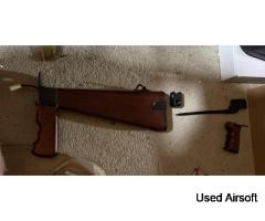 ww2 airborne sten gun wood kit no rubber baynoet - Image 2