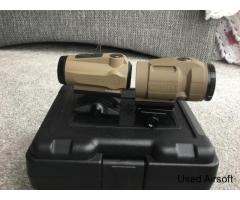 Airsoft Replica - SIG Romeo5 GenII with Juliet3 3x Magnifier - FDE/Tan - new/unused - Image 2