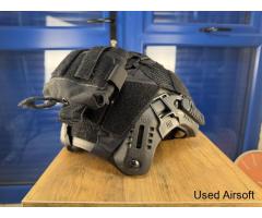 PTS Flux High Cut Helmet with DM Gear cover